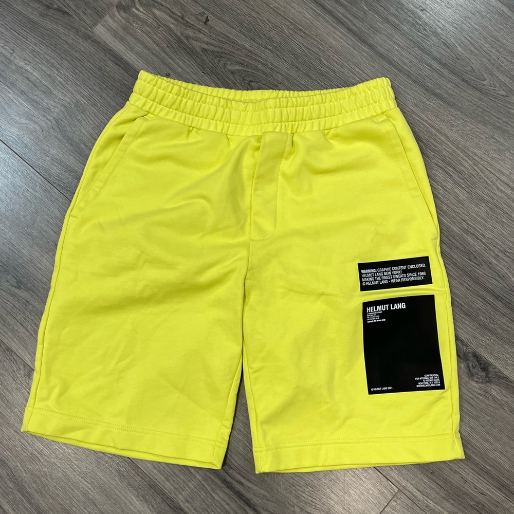 Helmut Lang Yellow Men's Shorts